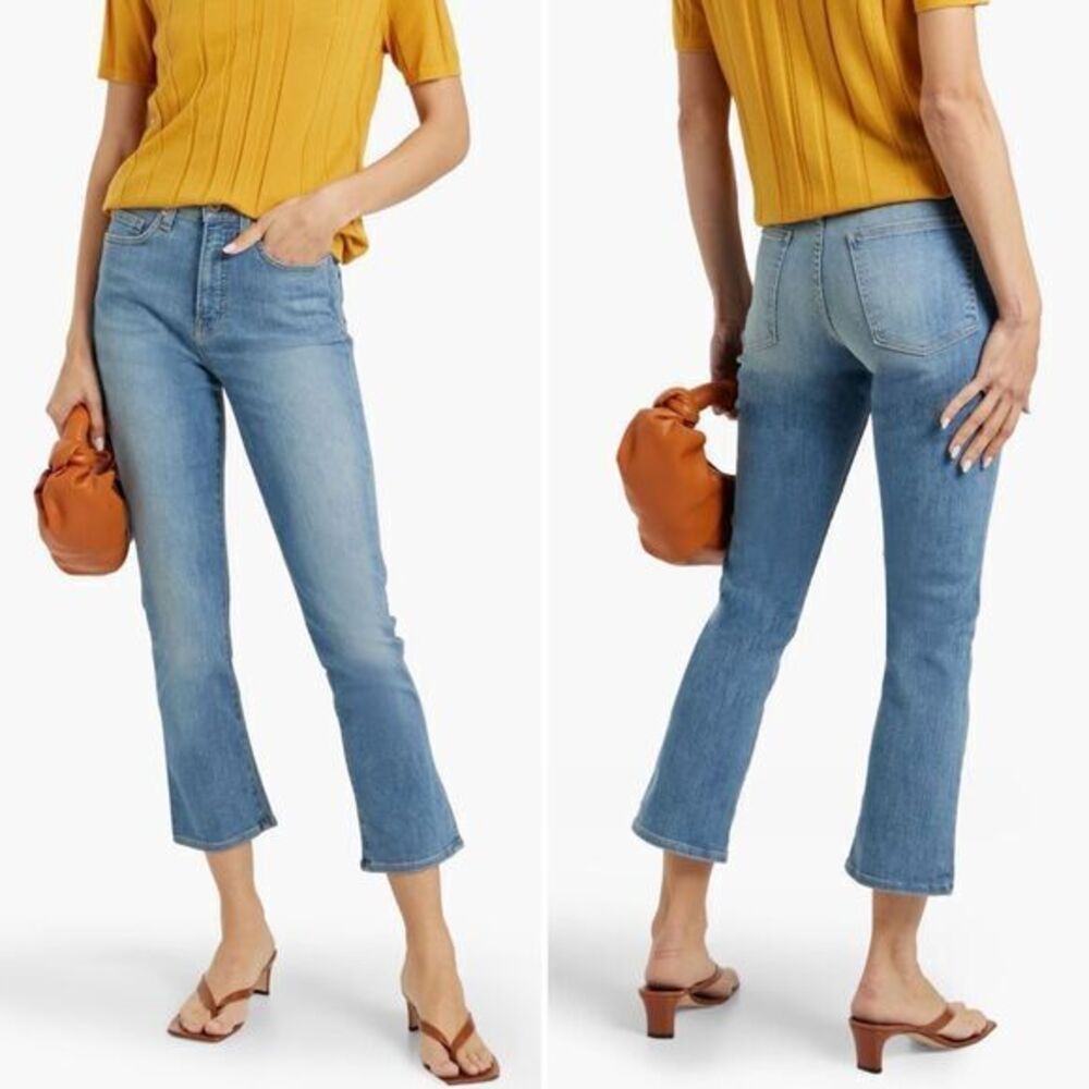 Veronica Beard Carly High Rise Kick Flare Jeans in Lakeshore Wash Size 29